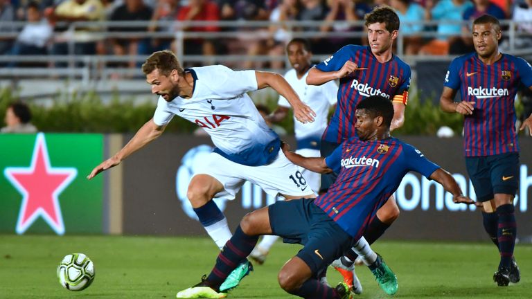 Tottenham have tested themselves against Barcelona