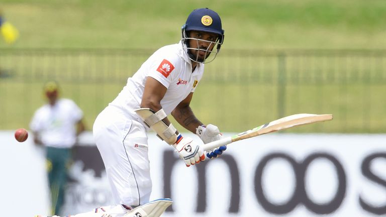 Danushka Gunathilaka is currently Sri Lanka's best-performing batsman in their Test against South Africa