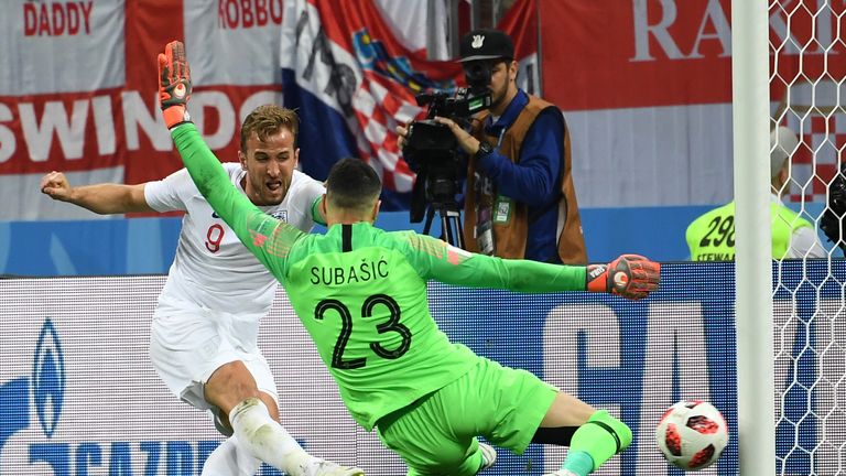 Subasic crucially denied England a second goal, turning Harry Kane's effort onto the post