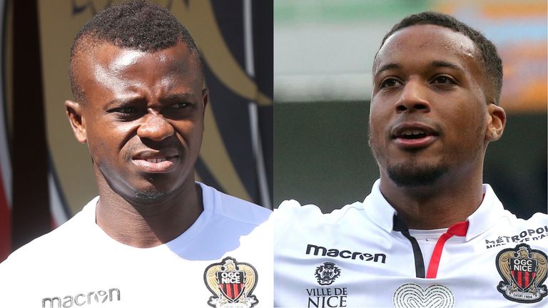 Jean Michael Seri (left) and Alassane Plea