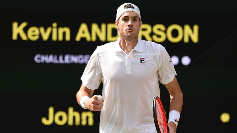 Isner appeared in command after taking the third set