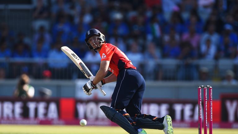 Jos Buttler smashed a half-century in the first IT20 against India