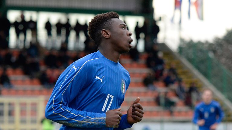 Moise Kean scored Italy's goal that sealed progression to the European U19 semi-finals