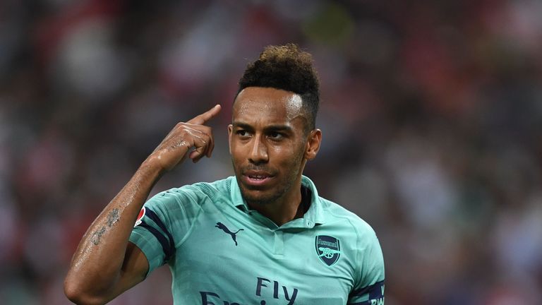 Pierre-Emerick Aubameyang looked lively