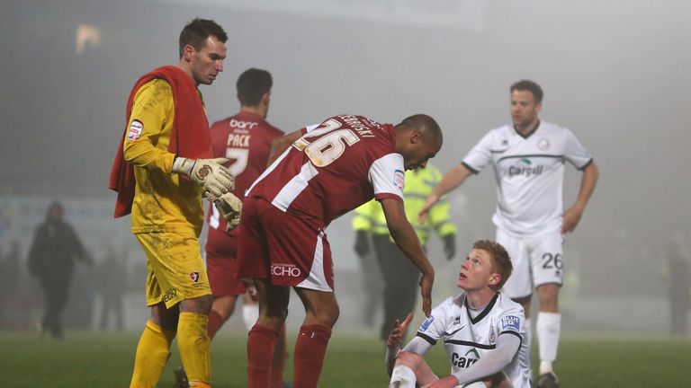 Dejection after Hereford's defeat to Cheltenham in the FA Cup in 2012