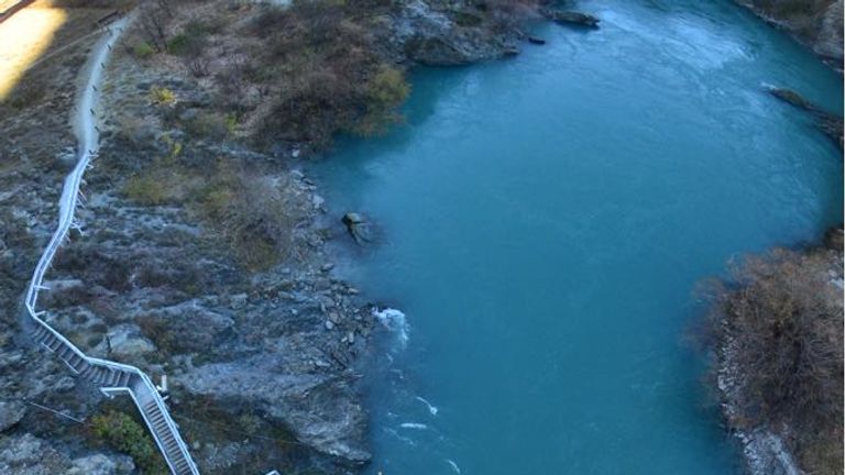 Bungie jumping in New Zealand was quite an experience for Samantha