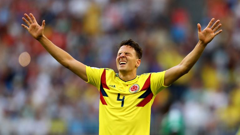 Santiago Arias has 45 caps for Colombia