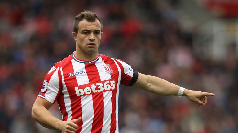 Shaqiri made 36 Premier League appearances for Stoke last season, scoring eight goals
