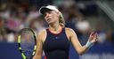 Wozniacki follows Halep out