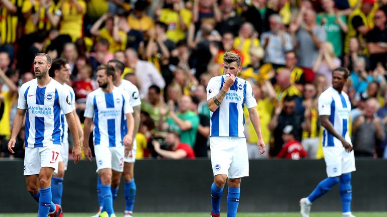 Brighton endured a difficult opening game of the 2018/19 Premier League season