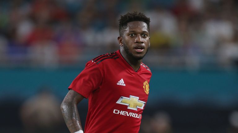 Fred made his full Manchester United debut against Real Madrid in Miami