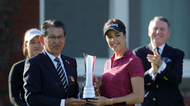 Hall celebrates her maiden major title at Royal Lytham