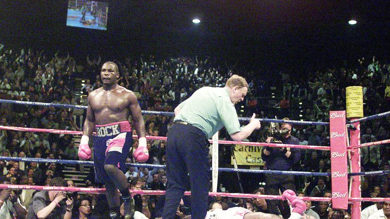 Rahman Sr produced a stunning knockout of Lennox Lewis in April 2001 