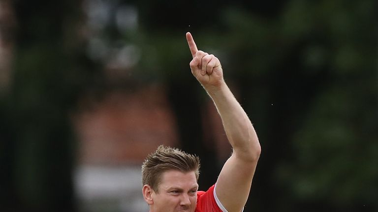 James Faulkner bagged two early wickets for Lancashire