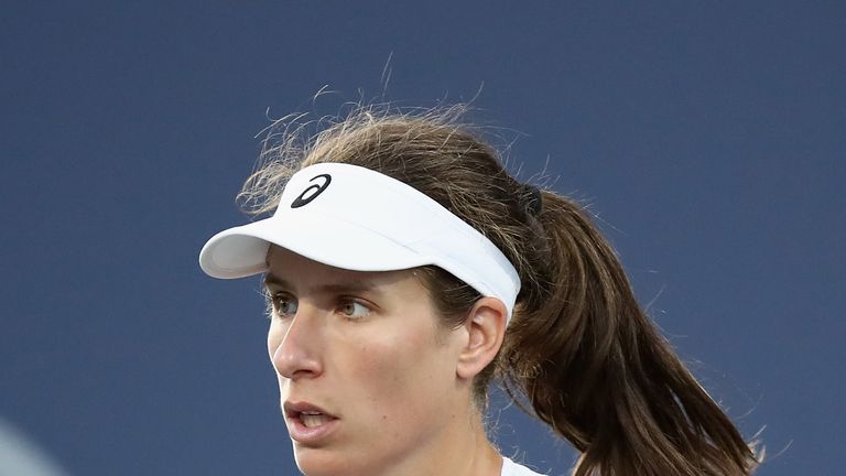 Johanna Konta reached the third round of the Rogers Cup in Montreal last week