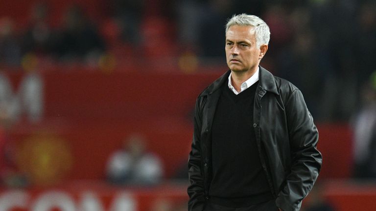 Jose Mourinho watched his Man Utd side crash to the worst home defeat of his managerial career on Monday