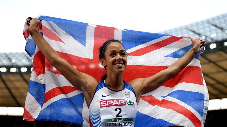 Katarina Johnson-Thompson settled for silver in the women's heptathlon
