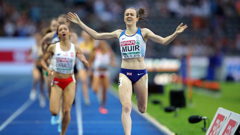 Laura Muir storms home to 1500m gold at the Europeans