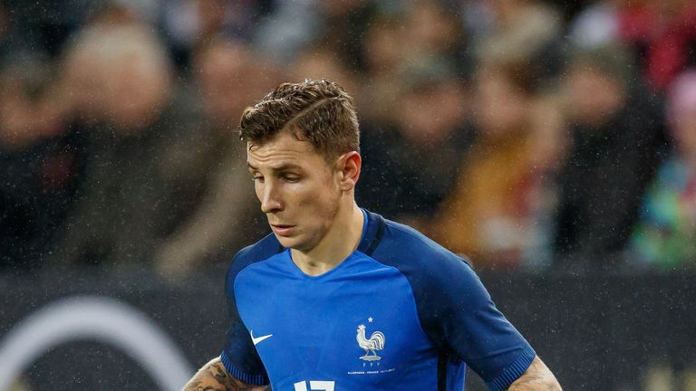 Lucas Digne was on standby for France during this summer's World Cup in Russia