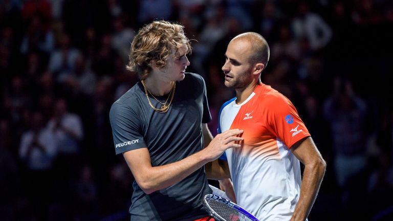 Alexander Zverev was shocked by Marius Copil