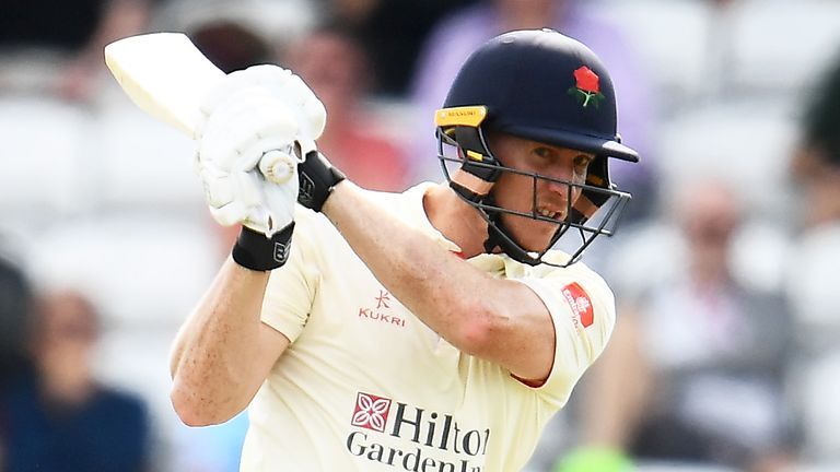 Luke Wells also notched a century for Lancashire, hitting 109 