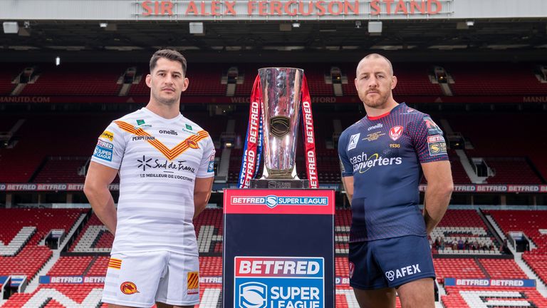 Catalans and St Helens face off at Old Trafford in this year's Super League Grand Final