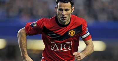 A born winger: Giggs on the charge - again