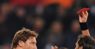 Totti: Furious after dismissal