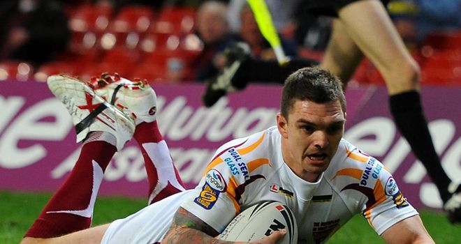 Brough: scored try and kicked two goals in Huddersfield comeback