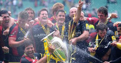 Sarries celebrate their victory
