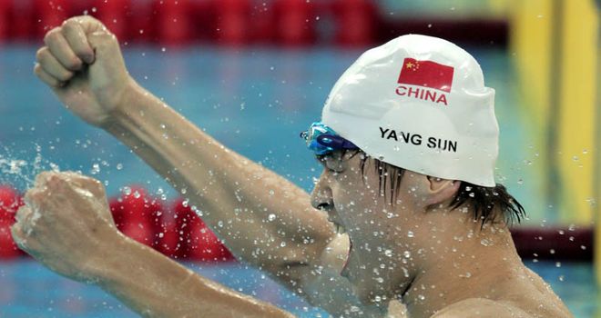 Sun Yang: The Chinese star is on track for 2012 after claiming victory at National Championships.