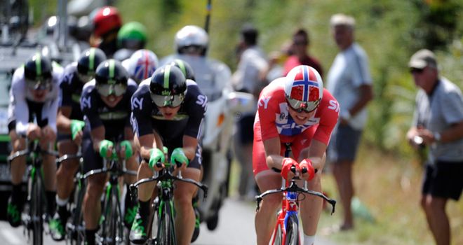The team rode to a strong third