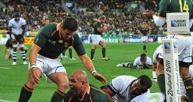 Steenkamp: Crashed over for the opening try