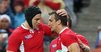 Sam Warburton (R): Hailed a 'massive performance' from Wales