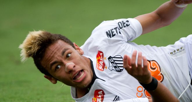 Neymar: Brazilian teenager has been linked with both Barcelona and Real Madrid over the past months