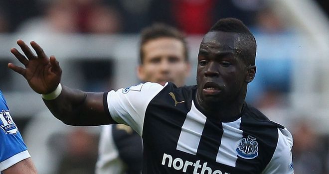 Cheick Tiote: Hoping to make his return to action against Manchester City this weekend