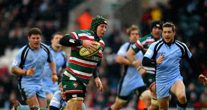 Thomas Waldrom: Ran in two tries against Falcons as Leicester climbed to third in table