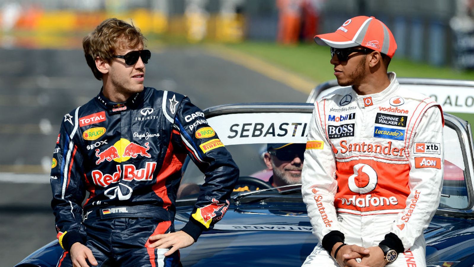 Sebastian Vettel and Lewis Hamilton