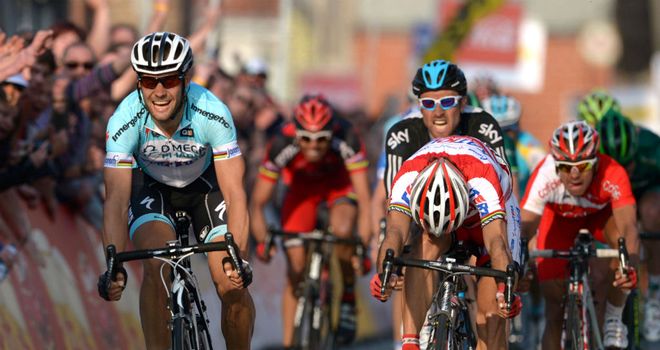 Tom Boonen (L): Continued his strong momentum with victory in Belgium at E3