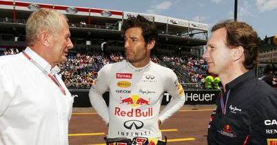 Mark Webber: Has endured a frosty relationship with Helmut Marko [left] over recent years