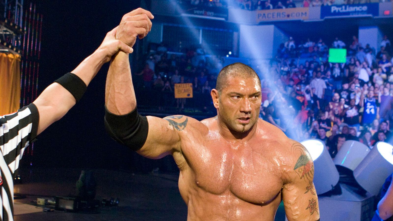 Monday Night Raw Batista determined to WWE World Heavyweight
