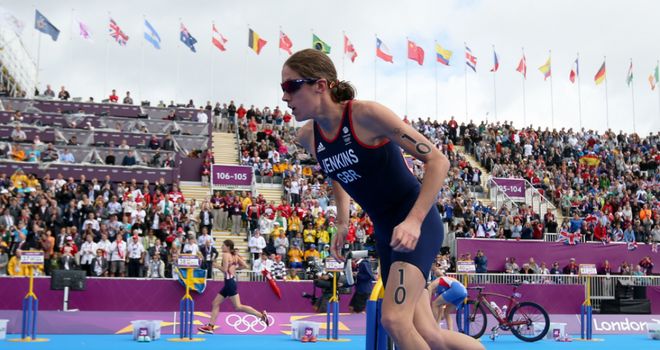 Helen Jenkins: The triathlete could only finish fifth on &#39;Super Saturday&#39;