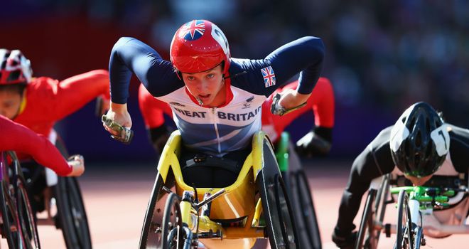 Shelly Woods: Competes in the Women's 5000m T54 event