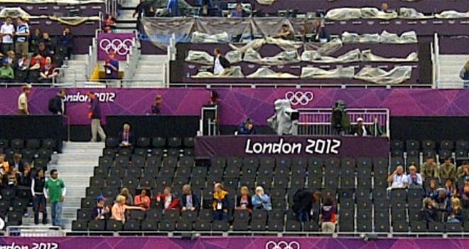 Empty seats caused early embarrassment at the London Olympics