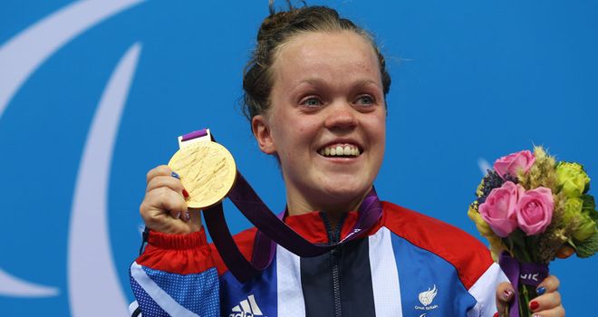 Ellie Simmonds: Back in the water on Monday aiming to win her second gold of the Games