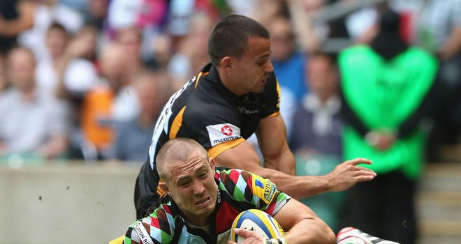 Mike Brown: Returns from international duty with England to start at full-back for Harlequins