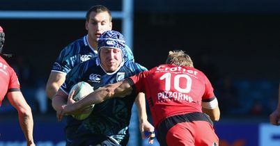 Marc Breeze carries the ball during a performance - but not result - that impressed Cardiff boss Phil Davies