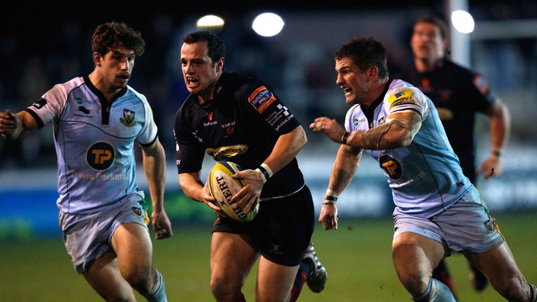 Fly-half Dan Evans: 14 points for Dragons