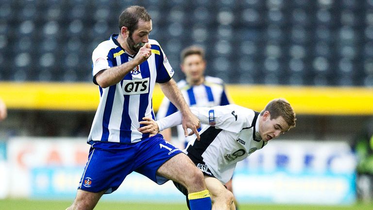 Gary Harkins: Battles for the ball with Carmichael