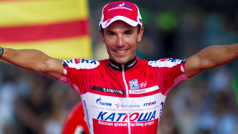 Joaquin Rodriguez: celebrates in Madrid during this year's Vuelta